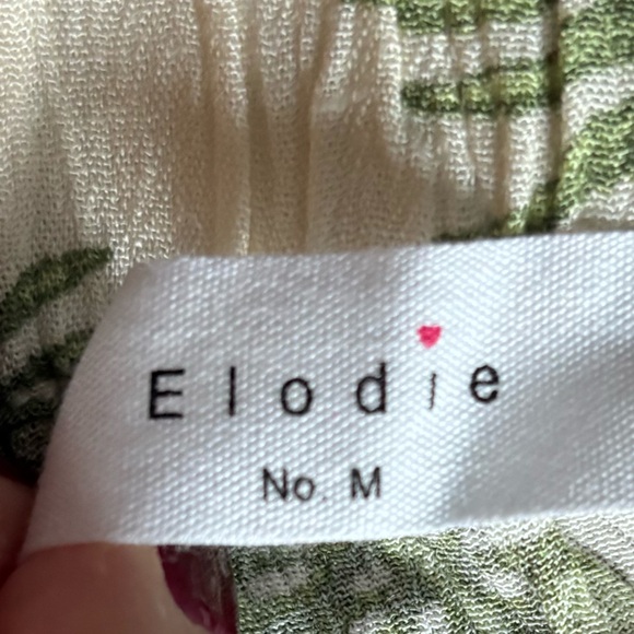 Elodie Leaf Print Cream‎ Skirt Size Medium NWT - Picture 6 of 6